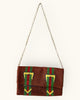 Charming knit 1960s trompe l'oeil design bag