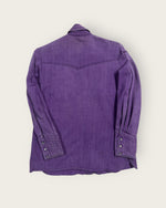 1970s purple Wrangler embroidered western shirt