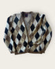 1950s argyle mohair cardigan