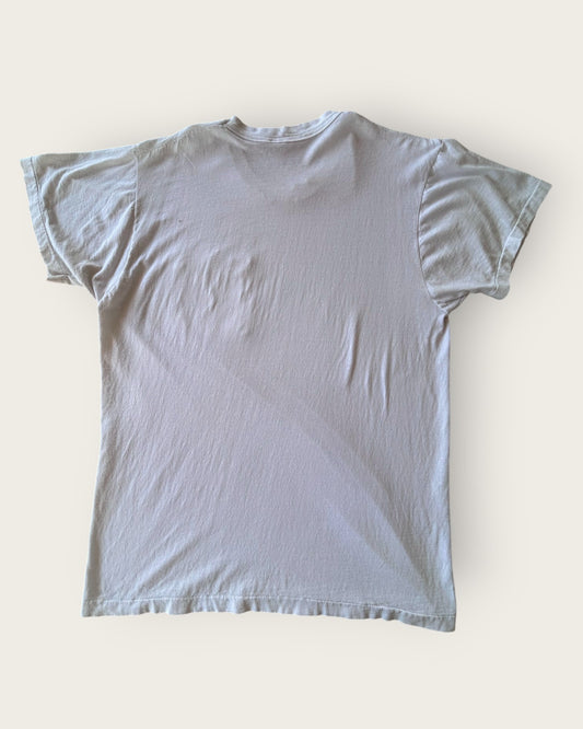 Vintage soft and faded single pocket T shirt