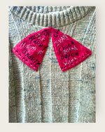 1960s collegiate signature sweater