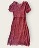 1930s rayon crochet dress