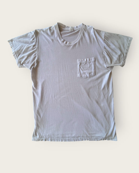 Vintage soft and faded single pocket T shirt