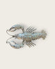 1950's articulated rhinestone lobster brooch