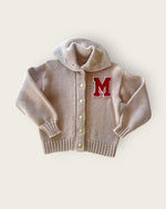 1930s ivory knit cardigan